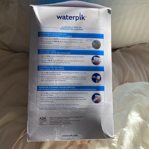 NEW Waterpik Aquarius Water Flosser with 7 tips, color: grey - Picture 2 of 3